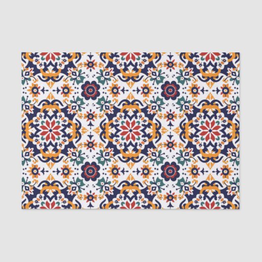 Mexican Talavera Pattern 薄葉紙 (正面)