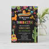 Mexican Three-Esta 3rd Birthday Party 招待状 (スタンド正面)