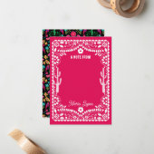 Mexican Traditional Floral Folk Art Bright Colors ノートカード (正面/裏面インサイチュ)