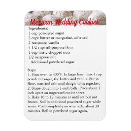 Mexican Wedding Cookies Recipe Magnet Fridge マグネット