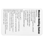 Mexican Wedding Cookies Recipe Thank You Gift マグネット (横)