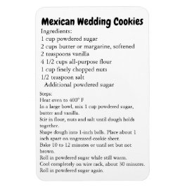 Mexican Wedding Cookies Recipe Thank You Gift マグネット