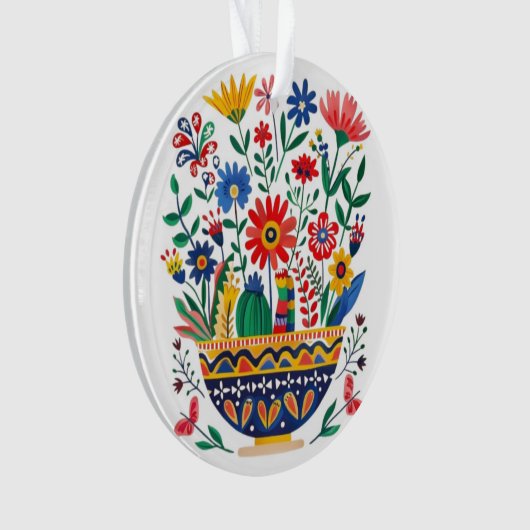 Mexicana Bouquet and Cat, オーナメント (正面)