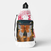 #MexicanembroideryPrint Cut Sew Bag スリングバッグ (正面)