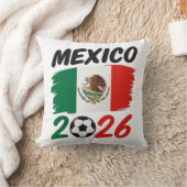 Mexico 2026 Soccer Fan Design with Football クッション (ブランケット)