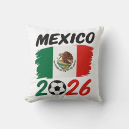Mexico 2026 Soccer Fan Design with Football クッション