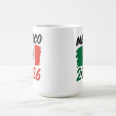 Mexico 2026 Soccer Fan Design with Football コーヒーマグカップ (中央)