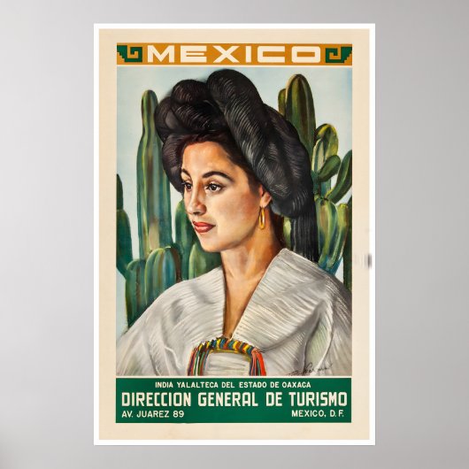 Mexico Art Mexican Print Travel Poster (XR2480)a ポスター (正面)