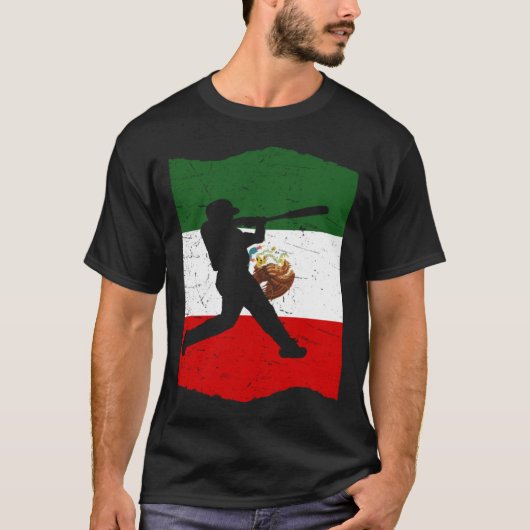 Mexico Baseball Flag for Mexican Baseball Fans Vin Tシャツ (正面)