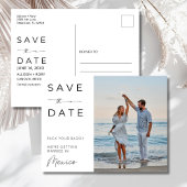 Mexico Beach Destination Wedding Save the Date ポストカード