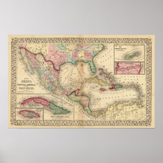 Mexico, Central America, West Indies ポスター (正面)