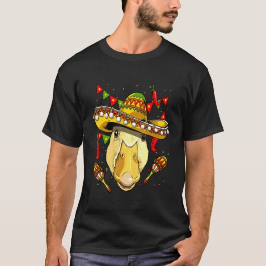 Mexico Cinco de Mayo Duck Sombrero Mexican Party D Tシャツ (正面)