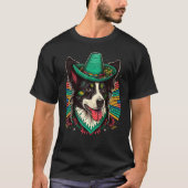 Mexico Cinco de Mayo Sombrero Mexican Border Colli Tシャツ (正面)