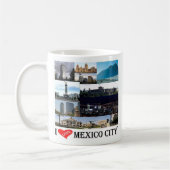 MEXICO CITY I LoveのzMX008モザイク コーヒーマグカップ (左)