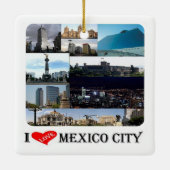 MEXICO CITY I LoveのzMX008モザイク セラミックオーナメント (裏面)
