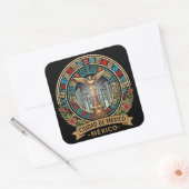 Mexico City Mexico Central America スクエアシール (封筒)