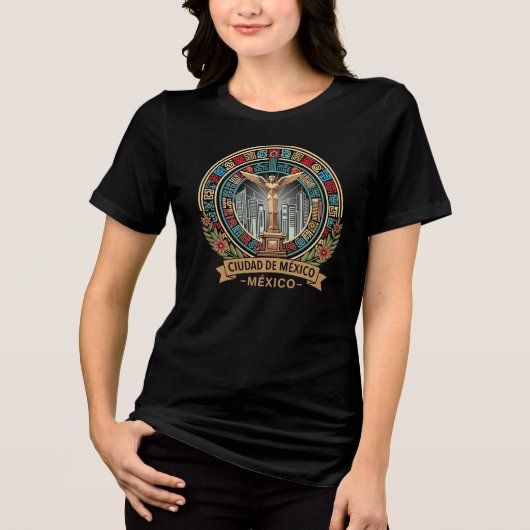 Mexico City Mexico Central America トライブレンドＴシャツ (正面)