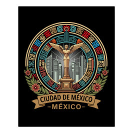 Mexico City Mexico Central America ポスター