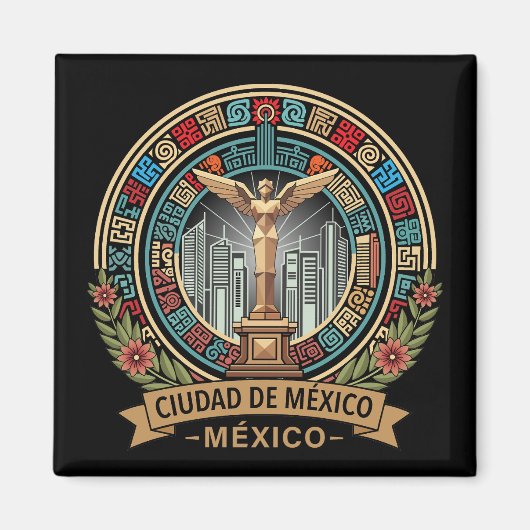 Mexico City Mexico Central America マグネット (正面)
