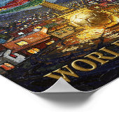 Mexico City Soccer Art 2026 Stadium City ポスター (角)