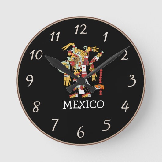 Mexico Clock ラウンド壁時計 (正面)