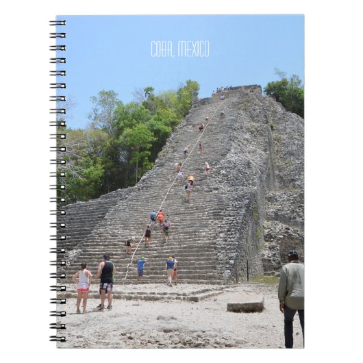 Mexico Coba Mayan Pyramid Yucatan Landmark ノートブック (正面)