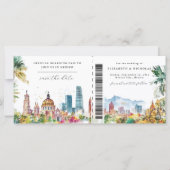 Mexico | Destination Wedding Boarding Pass (正面)