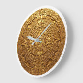 Mexico Elite Aztec Calendar Luxury Clock ラージ壁時計 (傾斜)