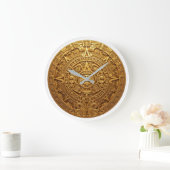 Mexico Elite Aztec Calendar Luxury Clock ラージ壁時計 (ホーム)