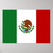 Mexico Flag ポスター (正面)