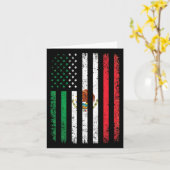 Mexico Flag Gift 4th Of July Usa American Mexican  カード (黄色い花)
