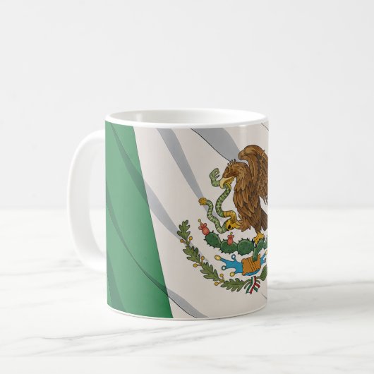 Mexico Flag Mug コーヒーマグカップ (正面左)