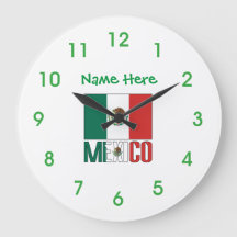 Mexico Flag Personalized Round 