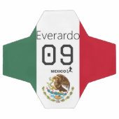 Mexico Flag Soccer Ball Custom Name Jersey サッカーボール (フラット)