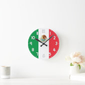 Mexico Flag Wall Clock - Flag of Mexico ラウンド壁時計 (ホーム)