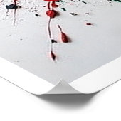 Mexico Football Citiscape Oil Painting Style Art ポスター (角)