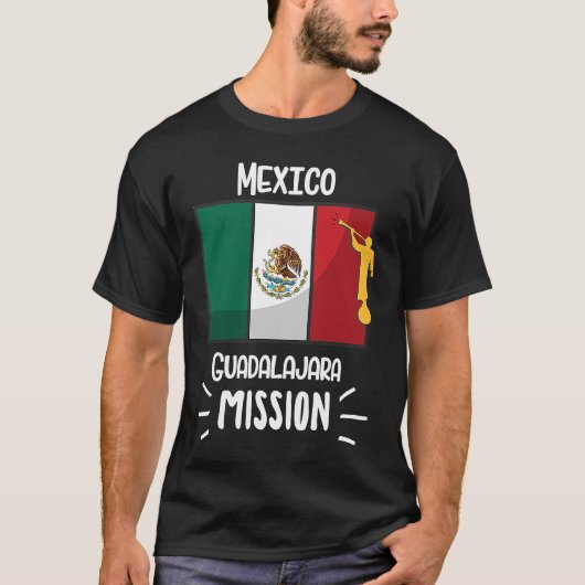 Mexico Guadalajara Mormon LDS Mission Missionary Tシャツ (正面)