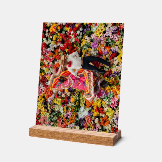 MEXICO IN BLOOM アクリルサイン (傾斜)