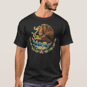 Mexico Independence Eagle Snake Design Cartoon Mex Tシャツ (正面)