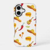 Mexico inspired Pattern iPhone 16ケース (裏面)