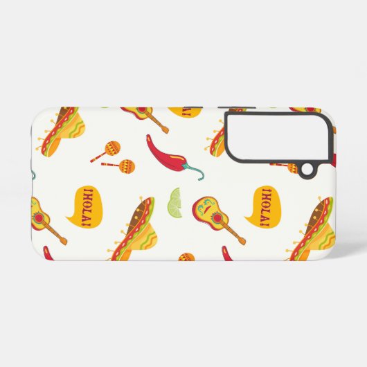 Mexico inspired Pattern Samsung Galaxyケース (裏面横)