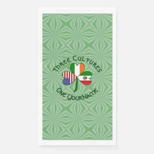 Mexico Ireland USA Shamrock Personalized (正面)