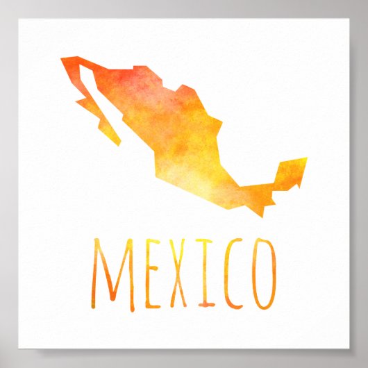 Mexico Map ポスター (正面)