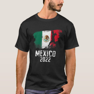 Mexico Mexican Flag Soccer Team 2022 World Footbal Tシャツ