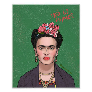 Mexico mi amor - Frida Kahlo フォトプリント