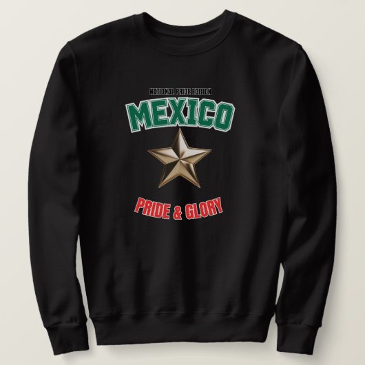 Mexico National Pride Men's Basic Sweatshirt スウェットシャツ (デザイン正面)