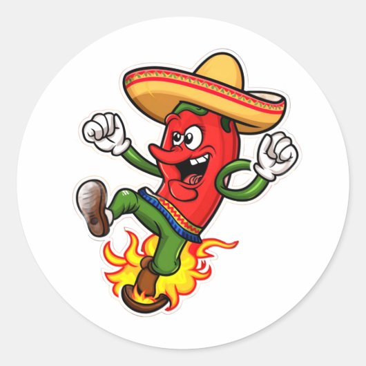 Mexico picante ラウンドシール (正面)