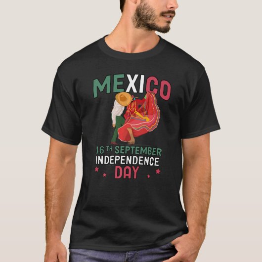 Mexico Pride Independence Day 2022 Mexican Flag 20 Tシャツ (正面)