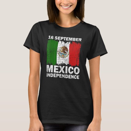 Mexico Pride Independence Day 2022 Mexican Flag 20 Tシャツ (正面)