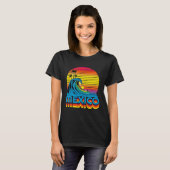 Mexico Retro Throwback Surf & Mexican Beach Souven Tシャツ (正面フル)